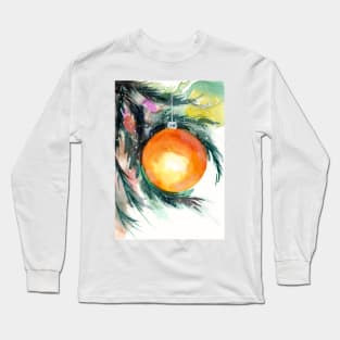 Golden Christmas Ornament Long Sleeve T-Shirt